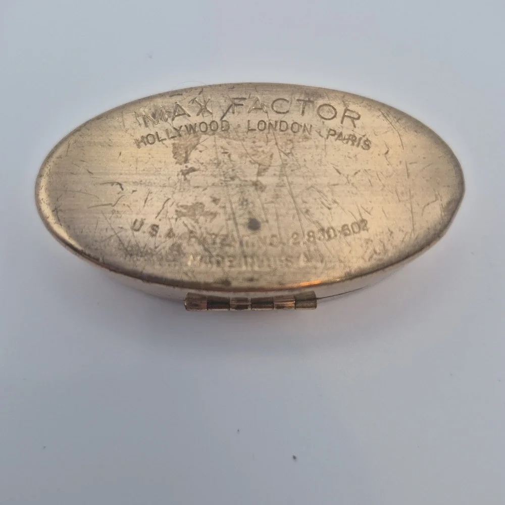 Vintage Max Factor Lipstick Compact Case  1950's  READ